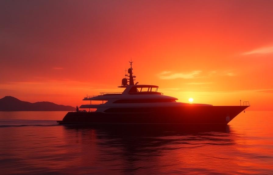 Privat yachttur ved solnedgang